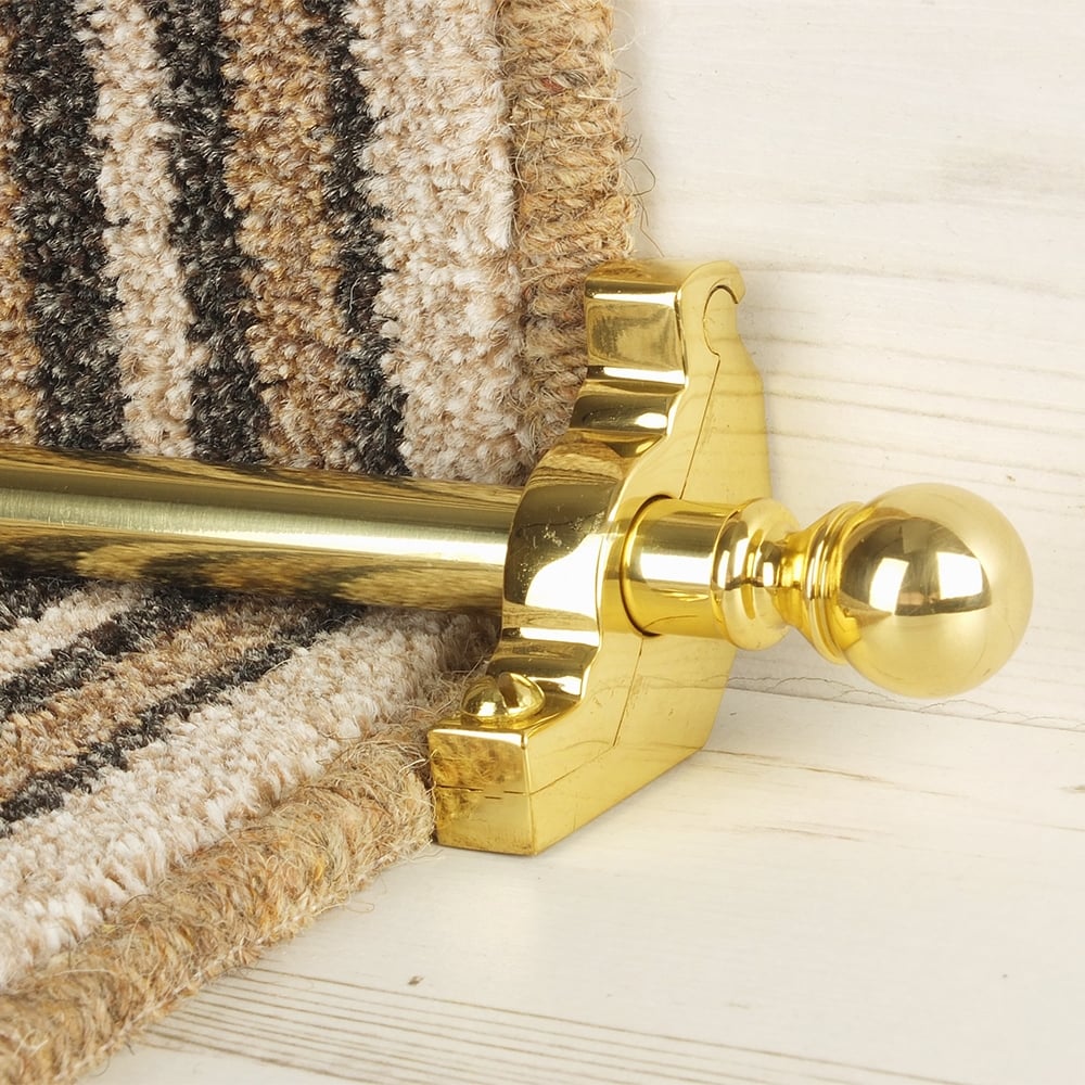 Country Brass Balladeer Plain Tringles D'Escalier