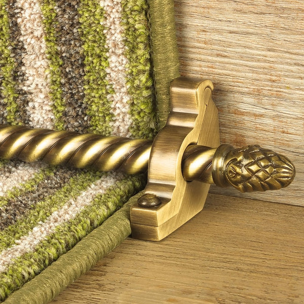 Country Antique Finish Sherwood Spiral Tringles D'Escalier