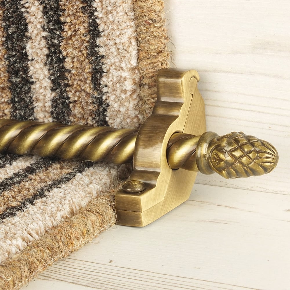 Country Antique Finish Sherwood Spiral Tringles D'Escalier