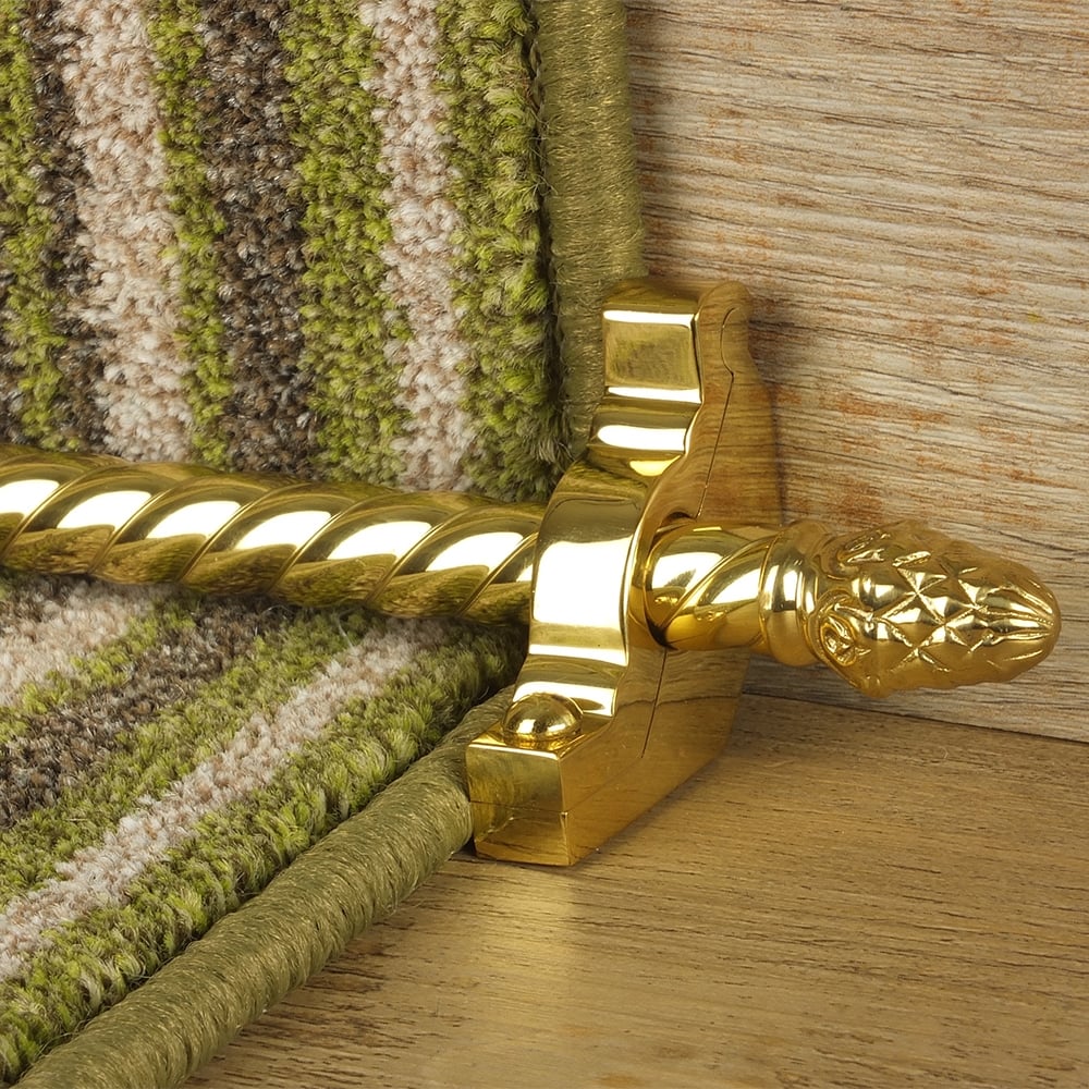 Country Brass Finish Sherwood Spiral Tringles D'Escalier