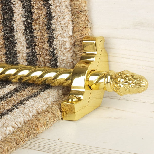 Country Brass Finish Sherwood Spiral Tringles D'Escalier