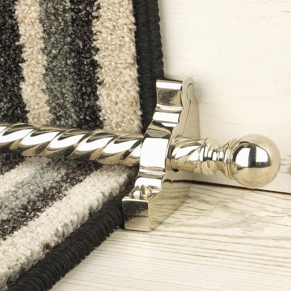Country Polished Nickel Finish Balladeer Spiral Treppenstangen