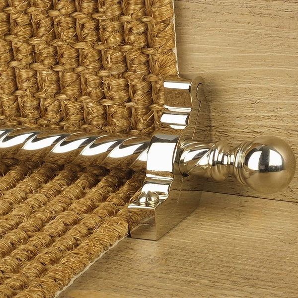 Country Polished Nickel Finish Balladeer Spiral Stair Rod