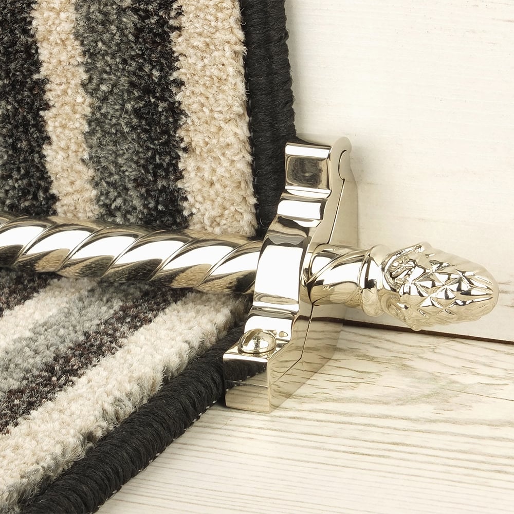 Country Polished Nickel Finish Sherwood Spiral Treppenstangen