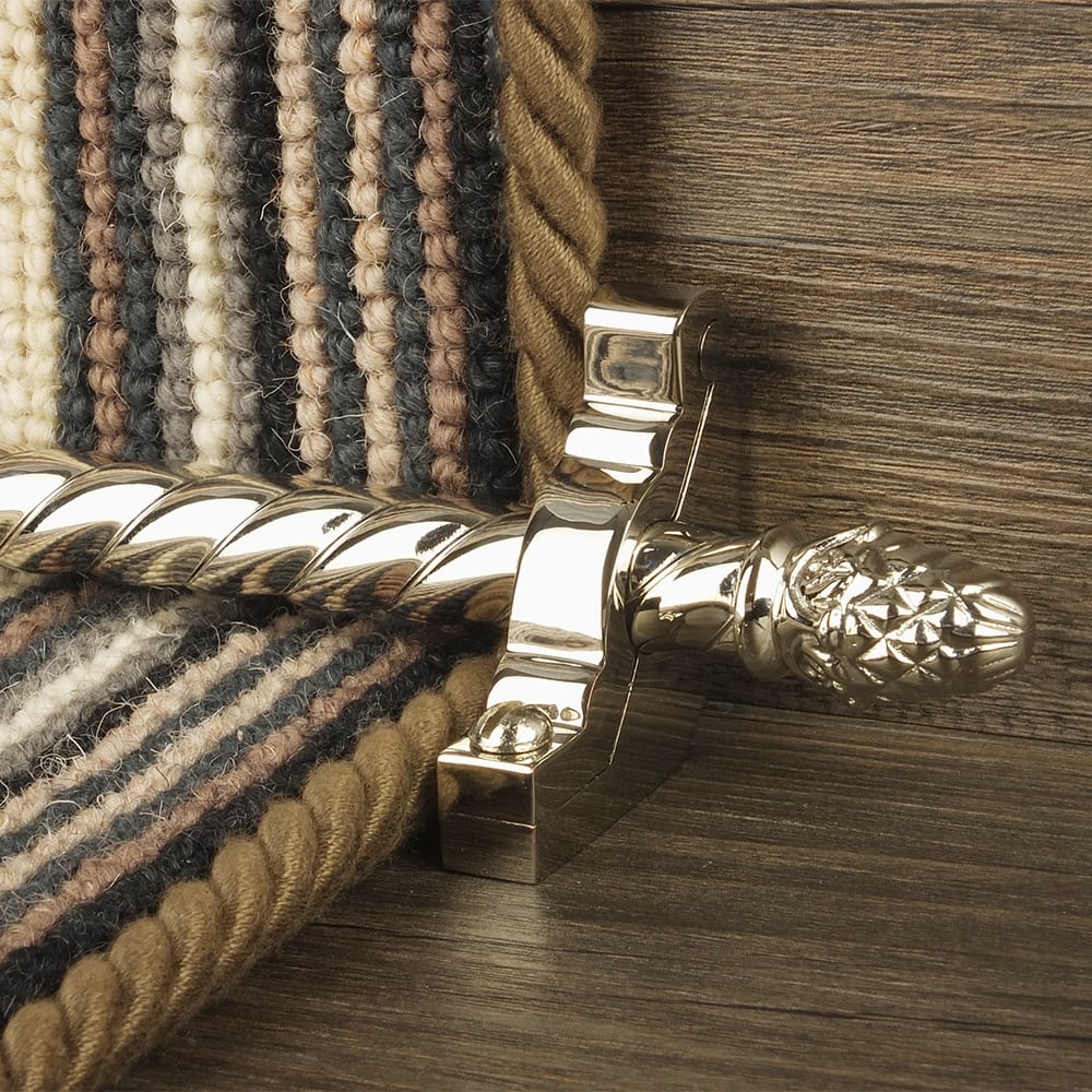 Country Polished Nickel Finish Sherwood Spiral Treppenstangen