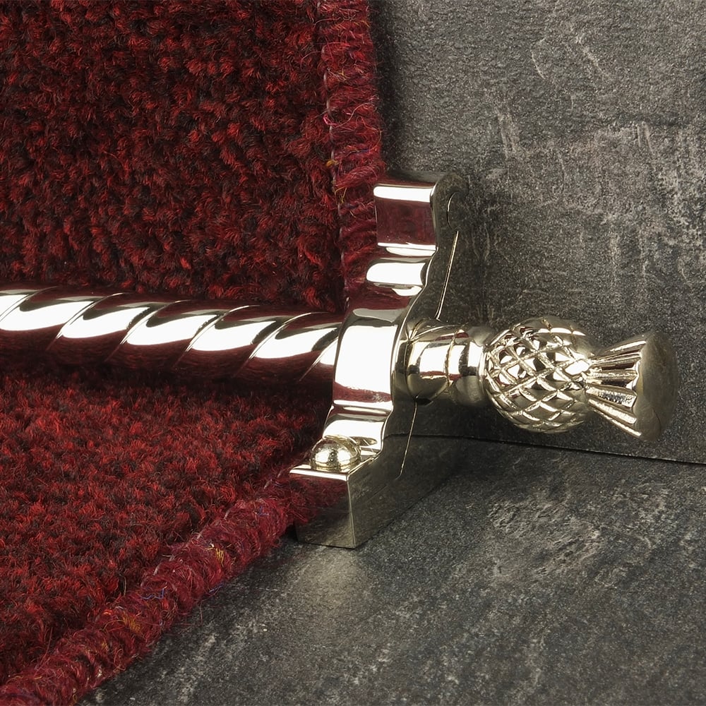 Country Polished Nickel Finish Arran Spiral Tringles D'Escalier