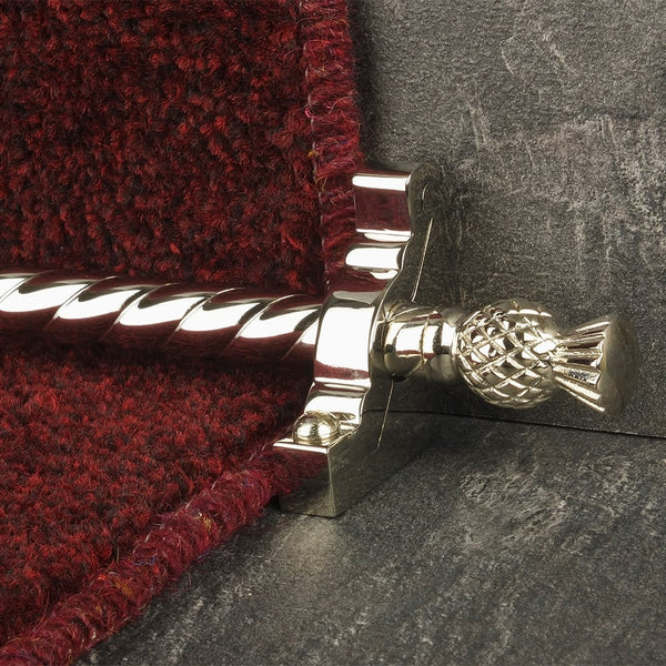 Country Polished Nickel Finish Arran Spiral Tringles D'Escalier