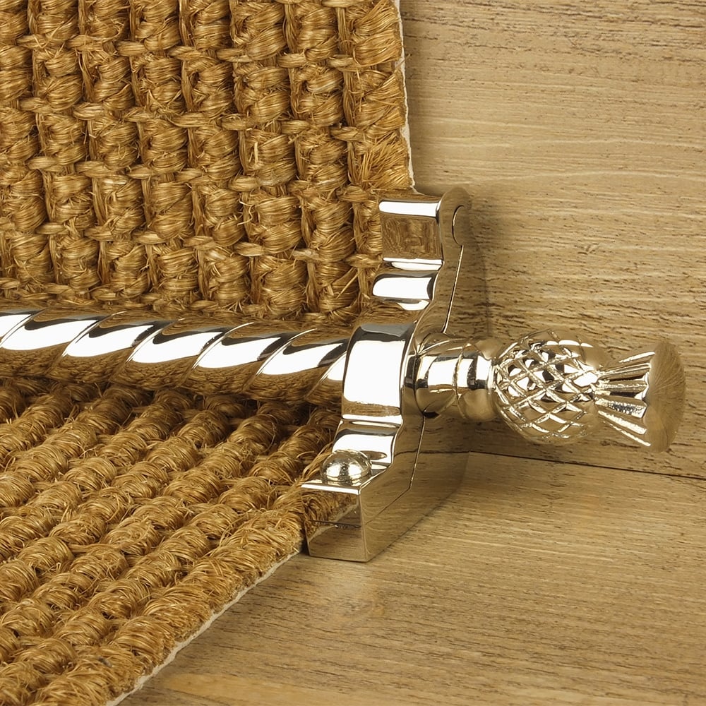 Country Polished Nickel Finish Arran Spiral Tringles D'Escalier