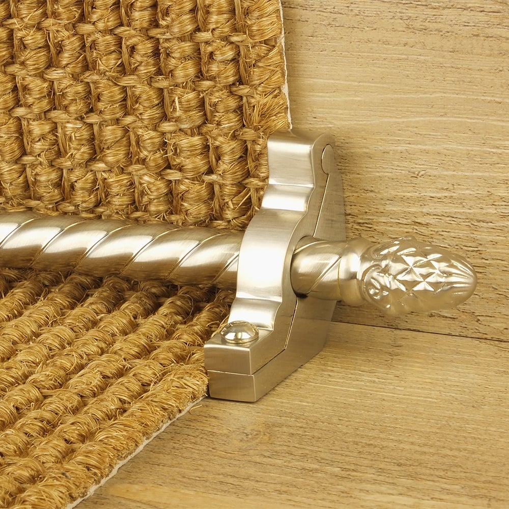 Country Satin Nickel Finish Sherwood Spiral Tringles D'Escalier