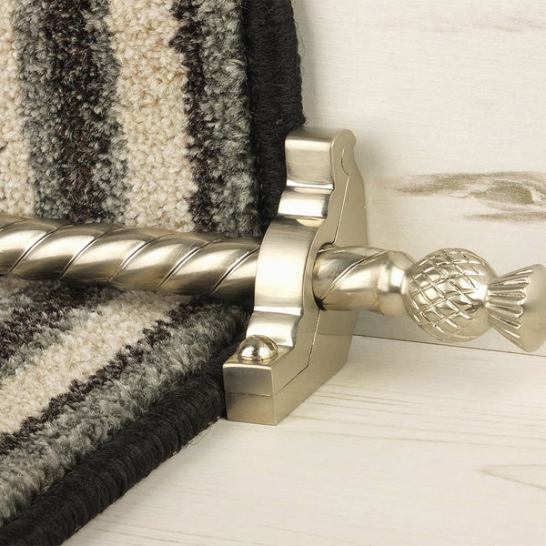 Country Satin Nickel Arran Spiral Treppenstangen
