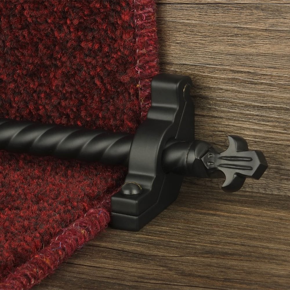 Country Black Bordeaux Spiral Tringles D'Escalier