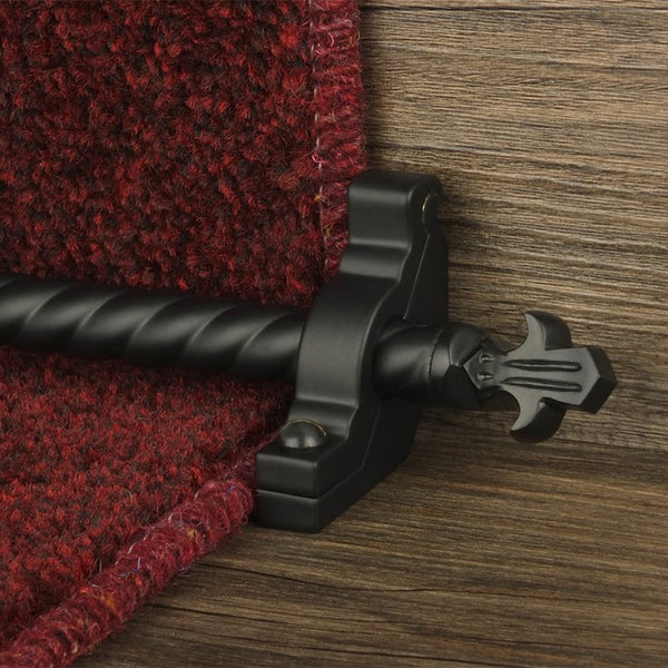 Country Black Bordeaux Spiral Tringles D'Escalier