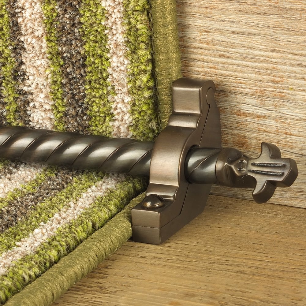 Country Bronze Bordeaux Spiral Tringles D'Escalier
