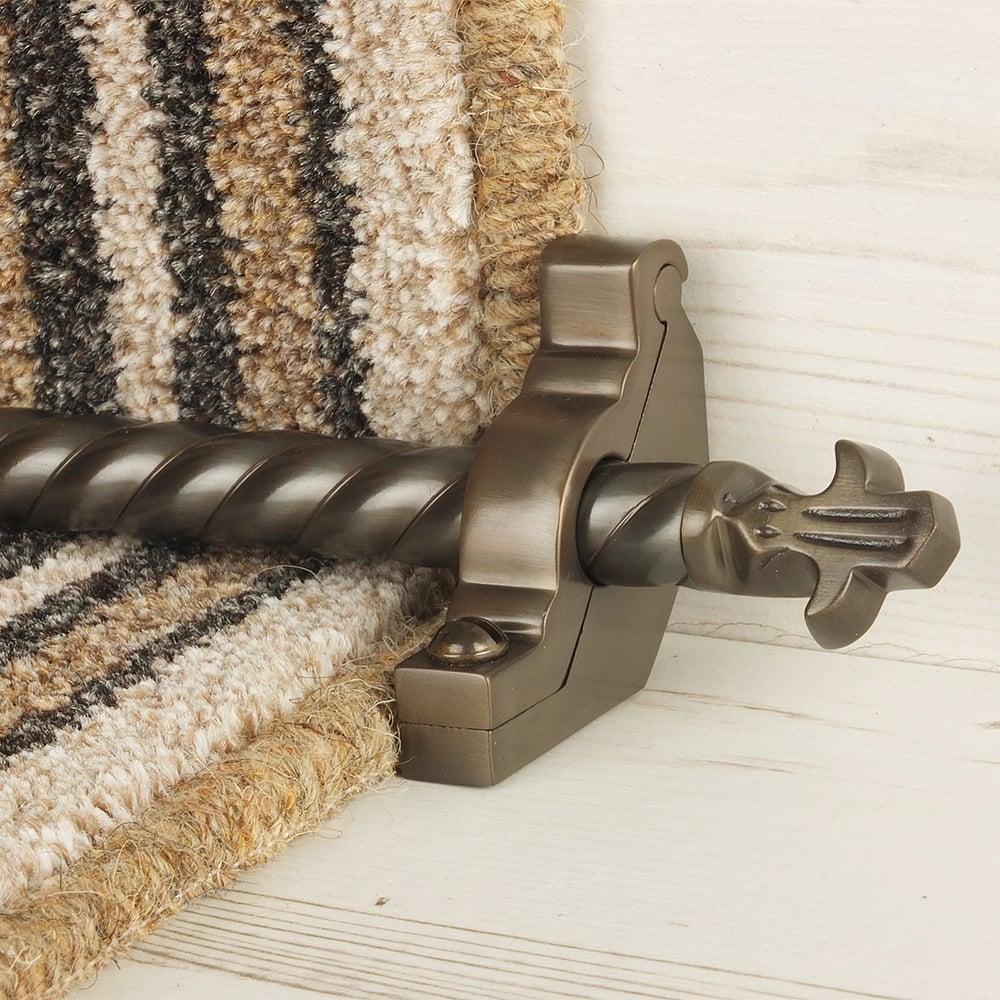 Country Bronze Bordeaux Spiral Tringles D'Escalier