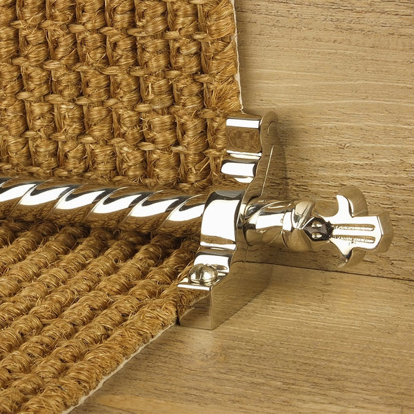 Country Polished Nickel Finish Bordeaux Spiral Tringles D'Escalier