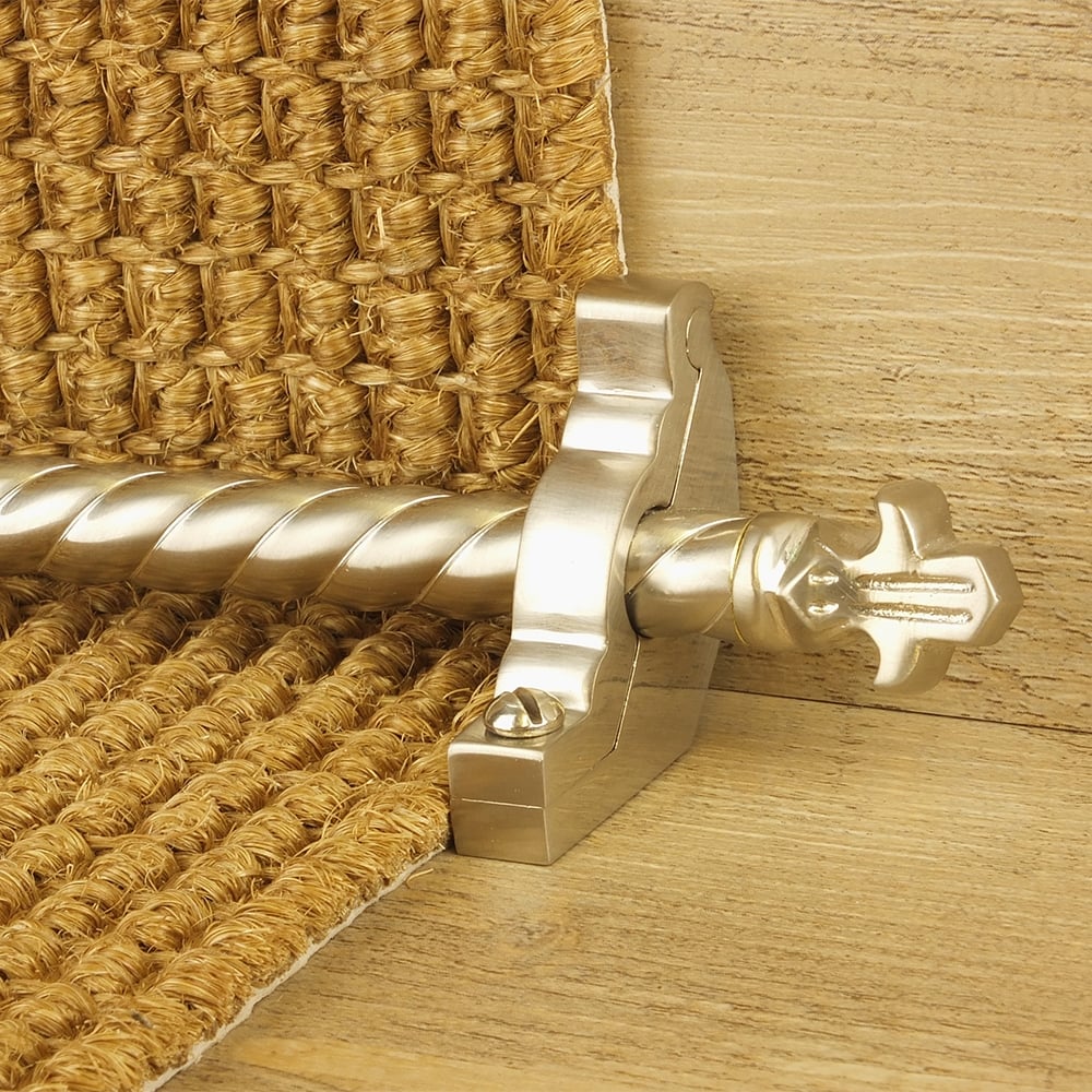 Country Satin Nickel Finish Bordeaux Spiral Treppenstangen