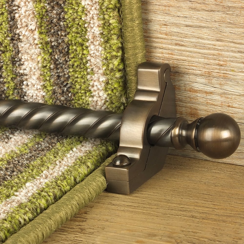 Country Bronze Balladeer Spiral Stair Rod