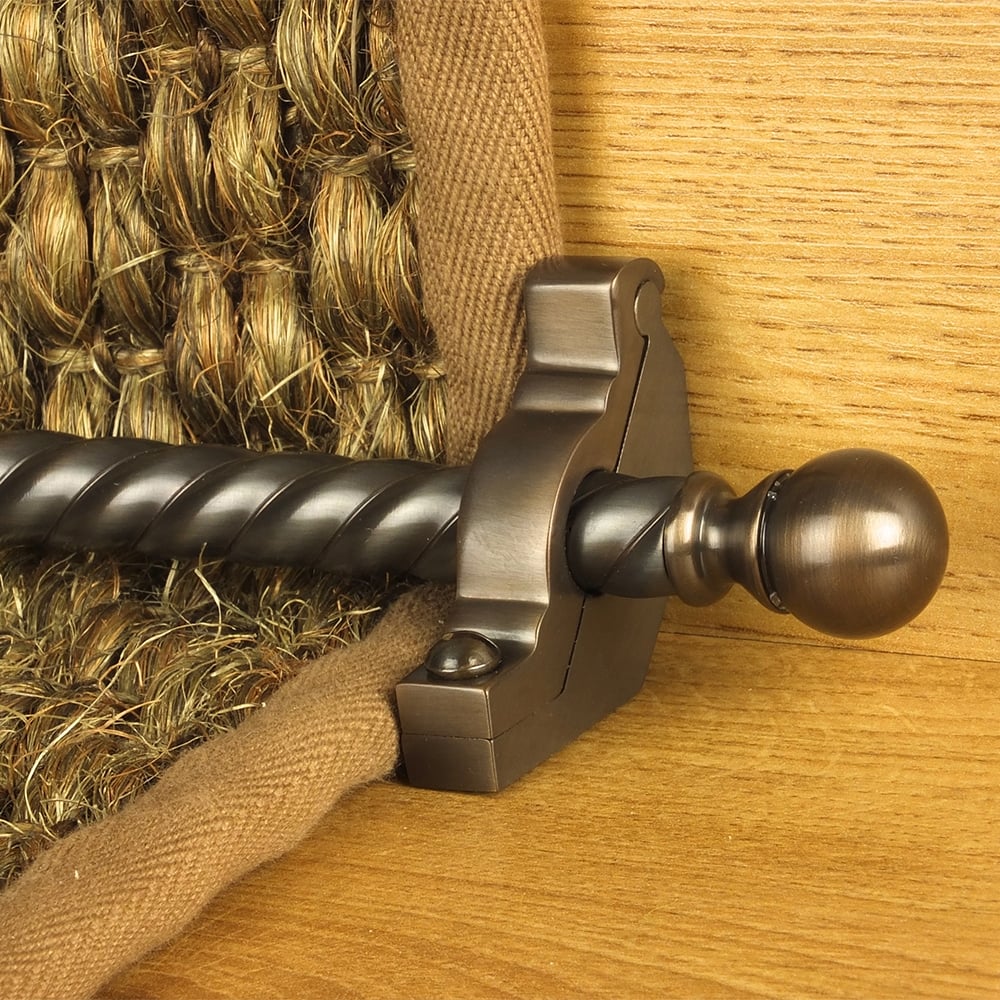 Country Bronze Balladeer Spiral Stair Rod