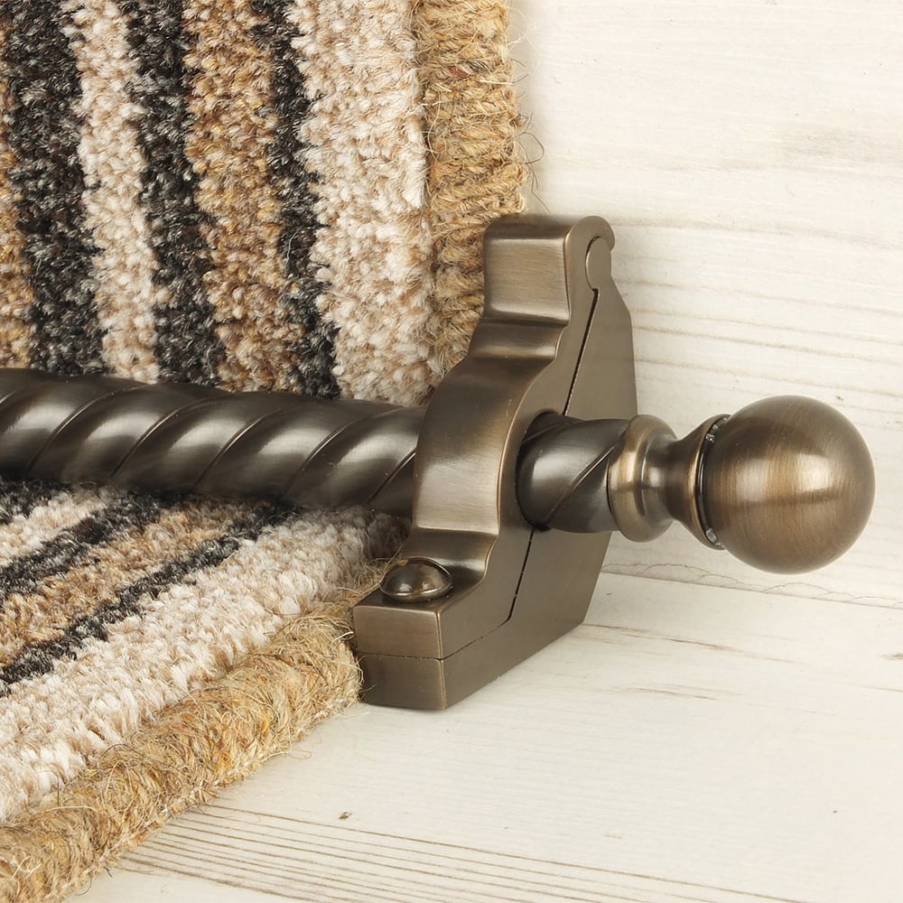 Country Bronze Balladeer Spiral Stair Rod