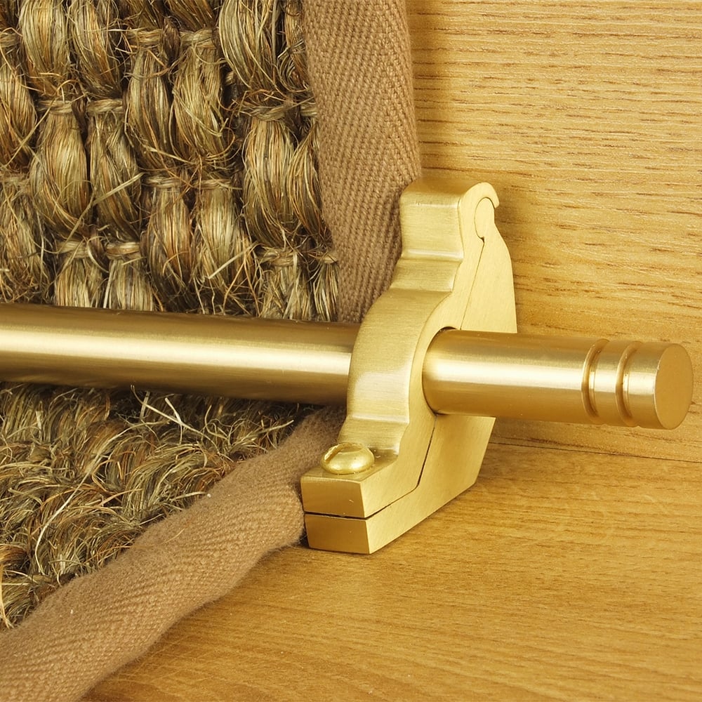 Premier Satin Brass Woburn Plain Stair Rod