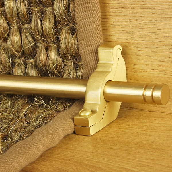 Premier Satin Brass Woburn Plain Stair Rod