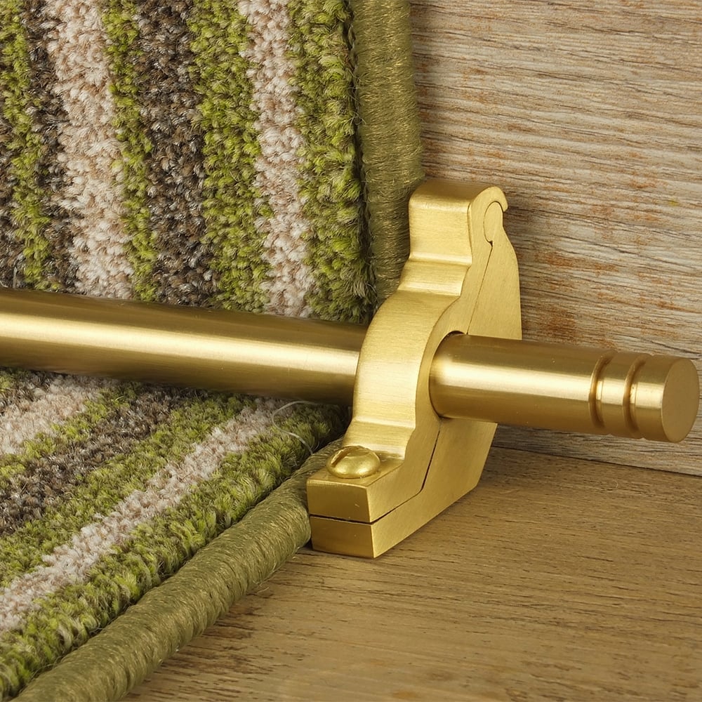 Premier Satin Brass Woburn Plain Stair Rod