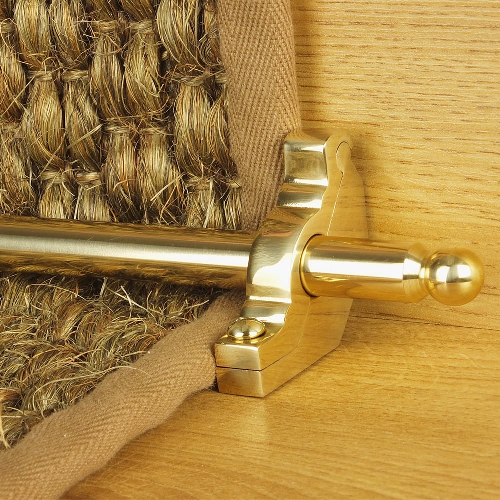 Premier Polished Brass Windsor Plain Stair Rod