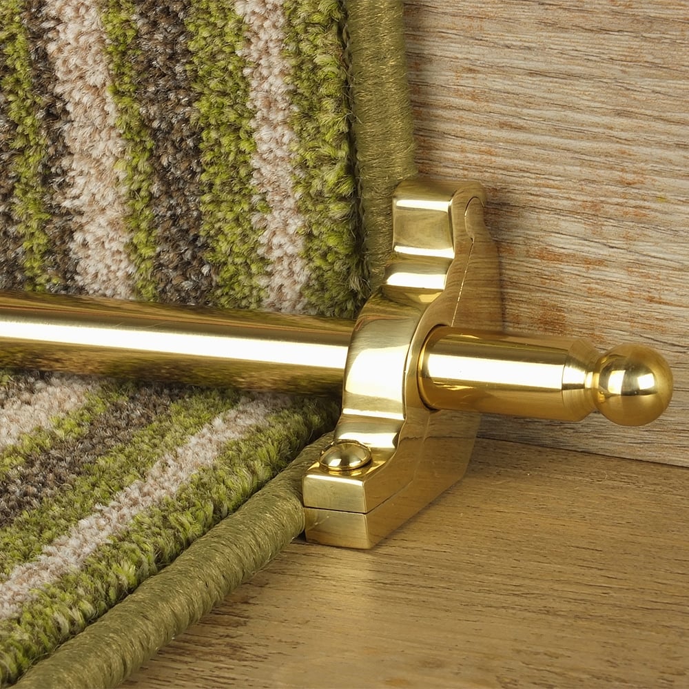 Premier Polished Brass Windsor Plain Stair Rod