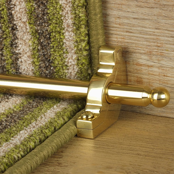 Premier Polished Brass Windsor Plain Stair Rod