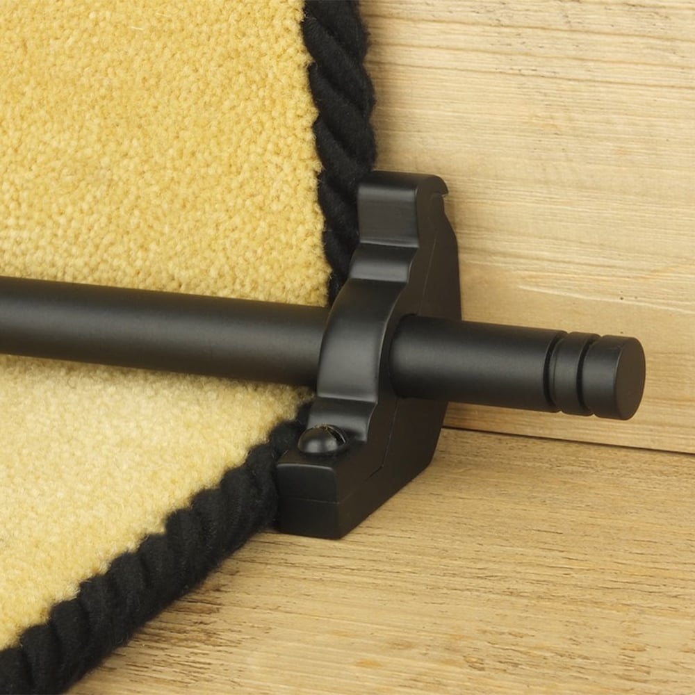 Premier Black Woburn Plain Stair Rod