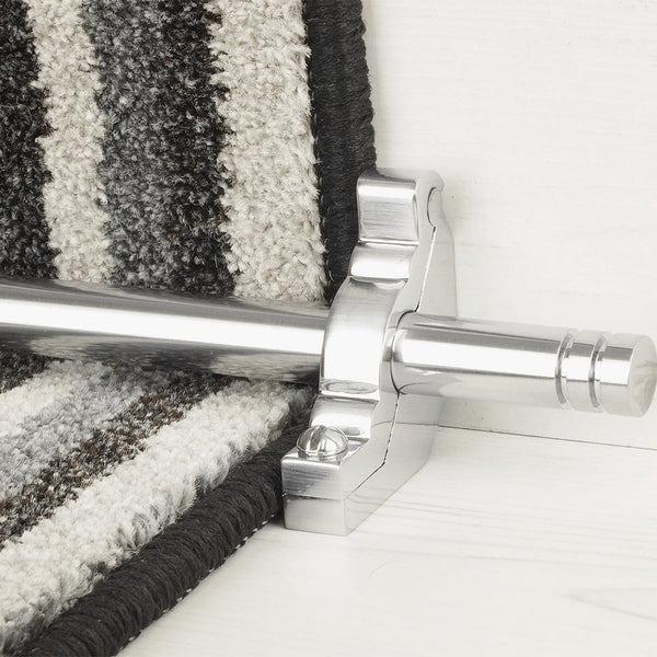 Premier Brushed Chrom Woburn Schlicht Treppenstangen