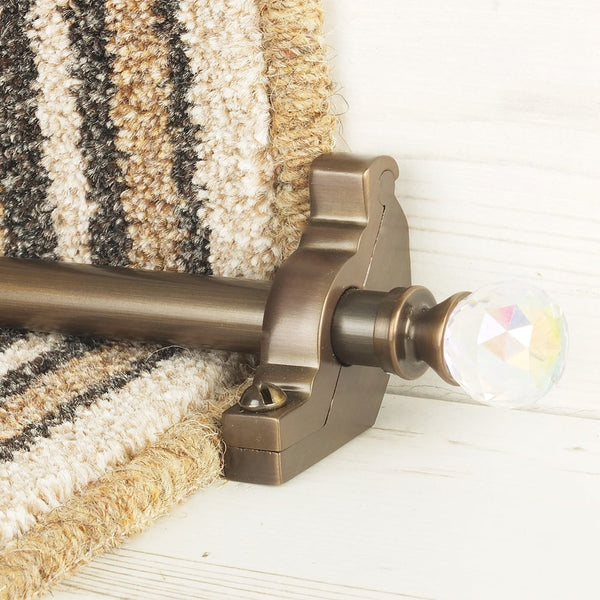 Crystal Antik Bronze Rainbow Schlicht Treppenstangen