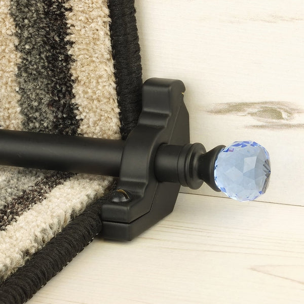 Crystal Black Sky Plain Stair Rod