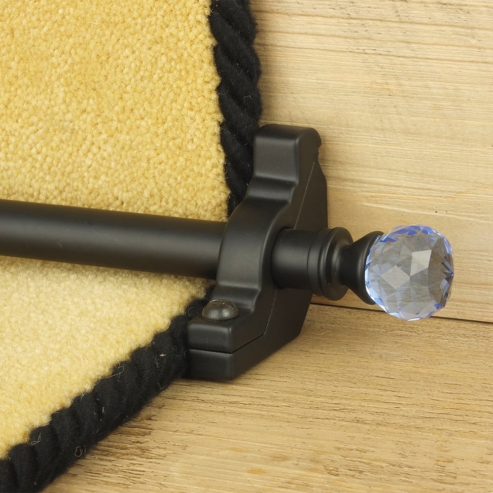 Crystal Black Sky Plain Stair Rod