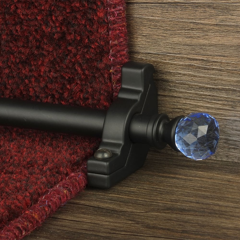 Crystal Black Sky Plain Stair Rod