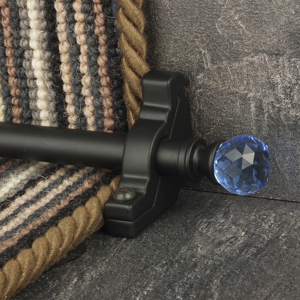 Crystal Black Sky Plain Stair Rod