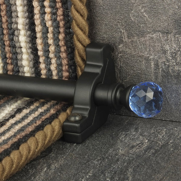 Crystal Black Sky Plain Stair Rod