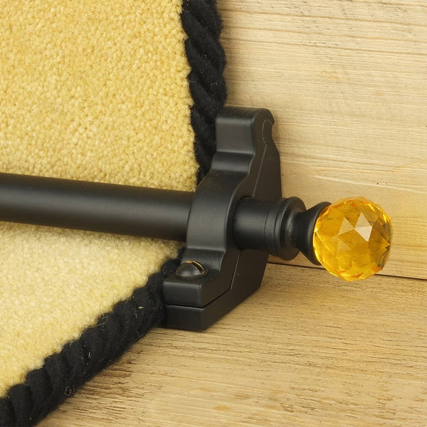 Crystal Schwarz Amber Schlicht Treppenstangen