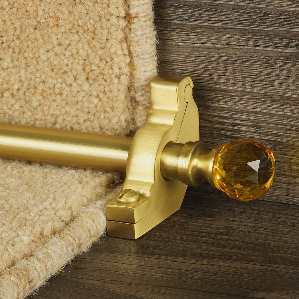 Crystal Satin Messing Amber Schlicht Treppenstangen