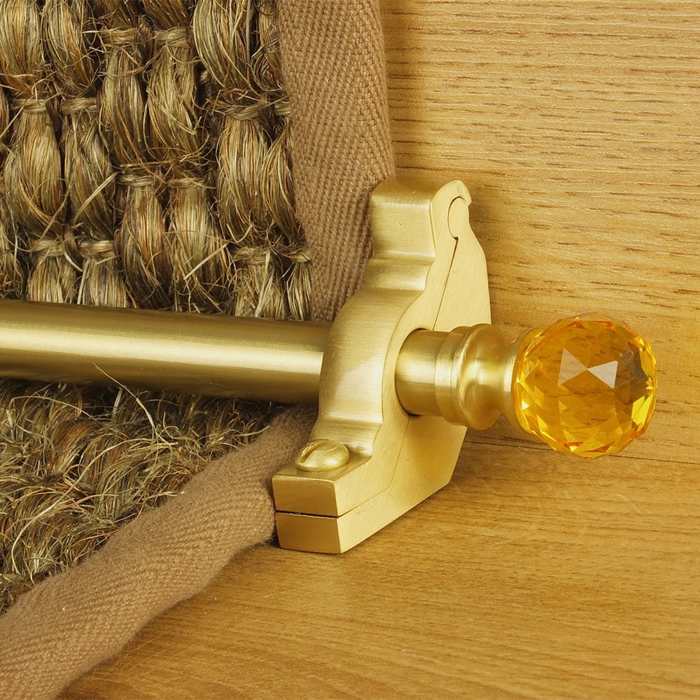 Crystal Satin Messing Amber Schlicht Treppenstangen
