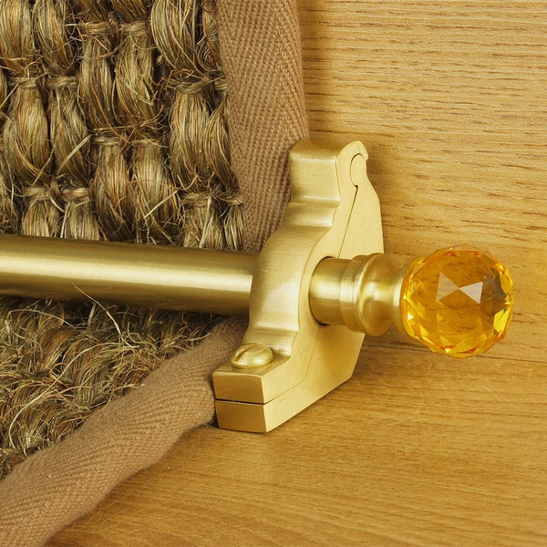 Crystal Satin Messing Amber Schlicht Treppenstangen