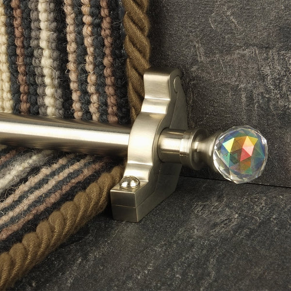 Crystal Satin Nickel Rainbow Schlicht Treppenstangen