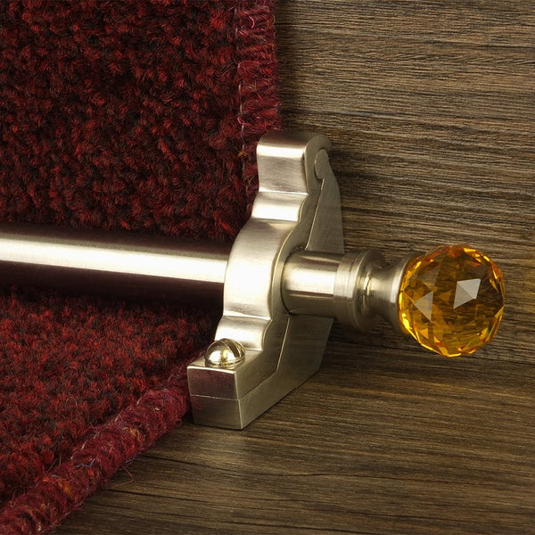 Crystal Satin Nickel Amber Schlicht Treppenstangen