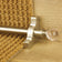Crystal Satin Nickel Rose Plain Stair Rod - 60cm