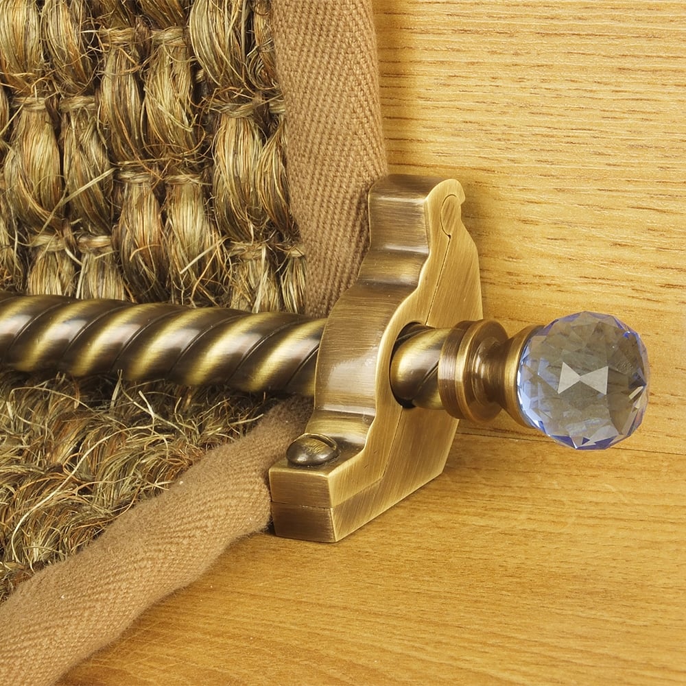 Crystal Antique Brass Sky Spiral Tringles D'Escalier