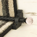 Crystal Black Rose Spiral Stair Rod - 60cm