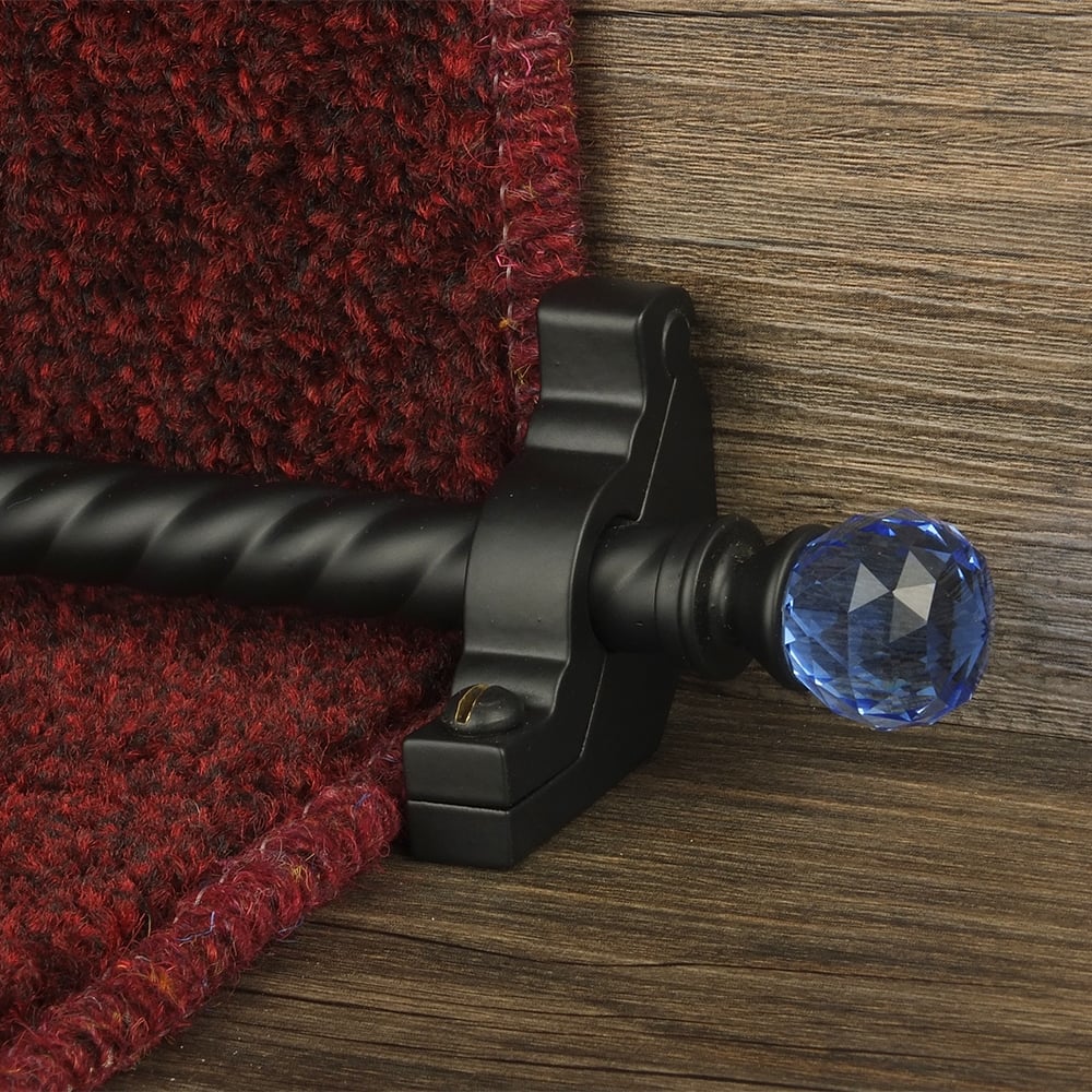 Crystal Black Sky Spiral Stair Rod
