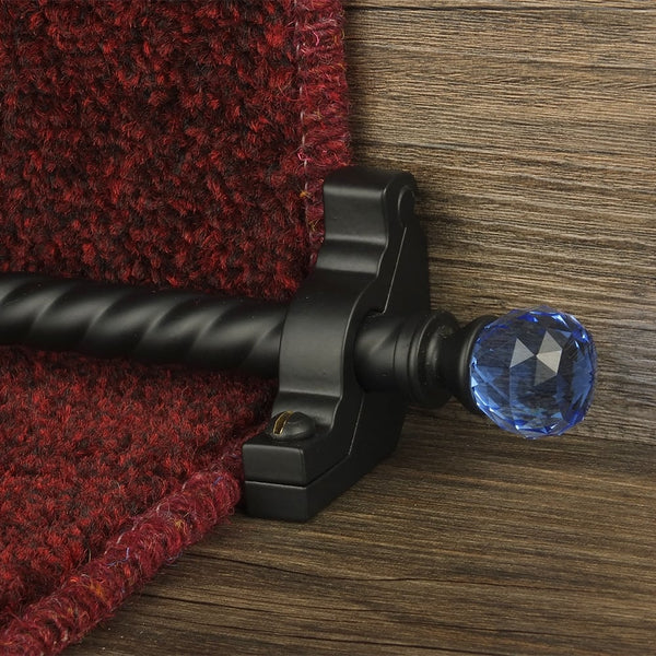 Crystal Black Sky Spiral Stair Rod