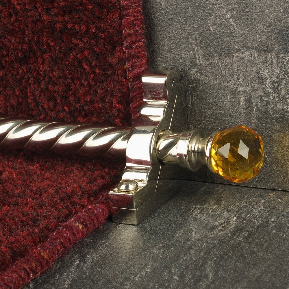 Crystal Polished Nickel Amber Spiral Treppenstangen