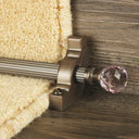 Crystal Antique Bronze Rose Reeded Stair Rod - 23.6inches